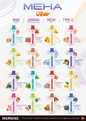 MEHA魅嗨拋棄式/8500口可充電【滿十送一】